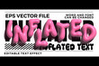 © yustika - 3d pink inflated 3d vector text effect. Retro vibe inflated text style