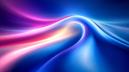 Wall Mural - Abstract blue background with blurred speed lines, light pink and purple gradient, futuristic design style,