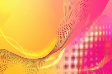 Poster - A vibrant and dynamic abstract background featuring dots and lines