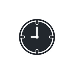 Poster - Clock icon. Time symbol template for graphic and web design collection logo vector illustration