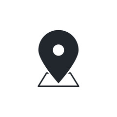 Leinwandbilder - Location icon. Pin symbol template for graphic and web design collection logo vector illustration