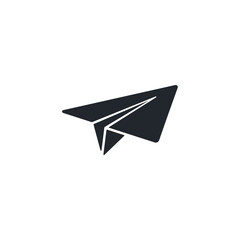 Fototapete - Send icon. Paper Plane symbol template for graphic and web design collection logo vector illustration