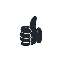 Poster - Like icon. Thumbs Up symbol template for graphic and web design collection logo vector illustration