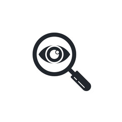 Poster - Search icon. Magnifying glass symbol template for graphic and web design collection logo vector illustration