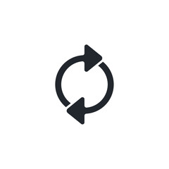 Poster - Repeat icon symbol template for graphic and web design collection logo vector illustration