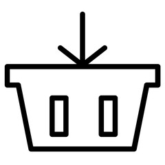 Poster - Order Take Basket Line Icon