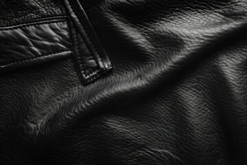 Sticker - Black Leather Background