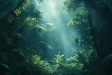 Wall Mural - Jungle Theme Background