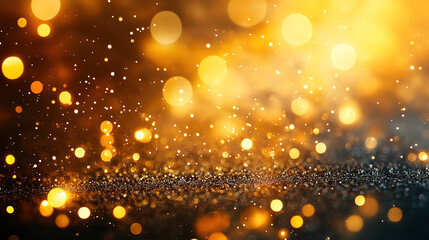 Poster - Golden glitter background