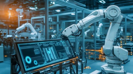 Poster - Robotic Arm Interacts with Futuristic Interface