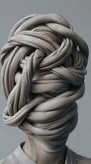 Canvas Print - Abstract Sculpture: Bound and Concealed