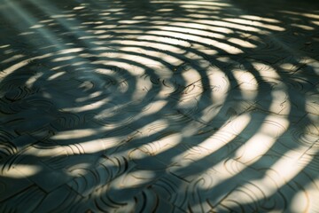 Poster - Soft, swirling patterns of light and shadow representing the delicate balance of wellbeing, AI generated