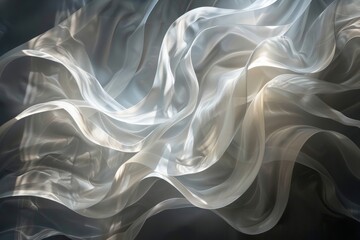 Poster - Swirling patterns of light and shadow that mimic the ebb and flow of energy within the body, Ai generated