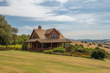 Experience the Charm of a Vineyard Estate with Rolling Hills