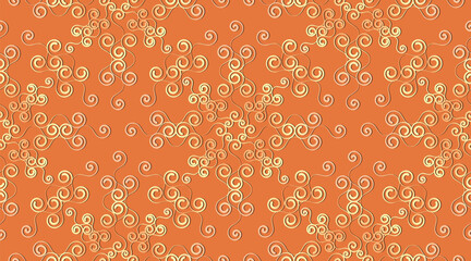 Wall Mural - Vector seamless golden fabric golden wallpaper Seamless fabric pattern