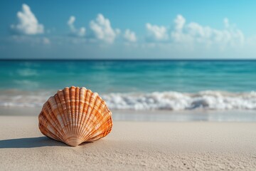 shell on a sand beach