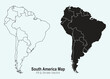 © BestBuyPoints - South America maps for design and white background
