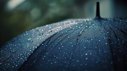 Poster - umbrella and rain