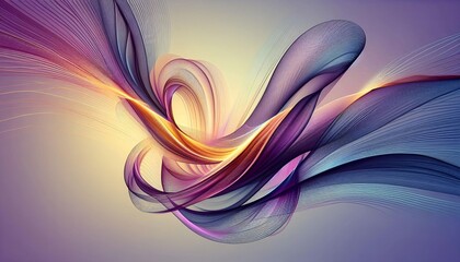 Aufkleber - Elegant abstract gradient of purple and yellow colors background
