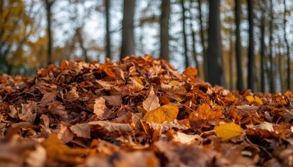 Canvas Print - Autumn Foliage Blanket in the Forest