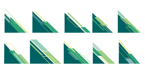 Wall Mural - Flat Business Corner Vector
