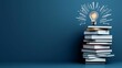© naphat - Imaginative scene of floating books and a lightbulb glowing with ideas symbolizing the intersection of creativity and education