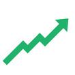 © PictureXpress - green arrow business graph pointing up represent profit