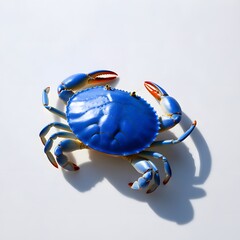 Sea Colorful Crab isolated on white background