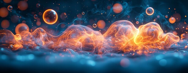 Aufkleber - Art work featuring vibrant colors and dynamic motion, capturing the fluid motion and interplay of shapes.