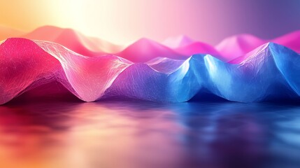 Leinwandbilder - An abstract composition characterized by geometric shapes and gradients, dynamic patterns
