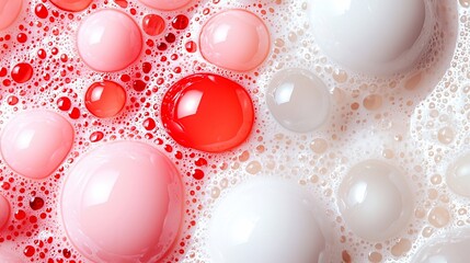 Aufkleber - Pink and Red Bubbles.