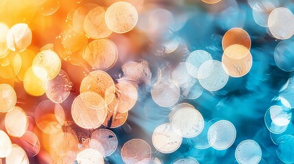 Aufkleber - Abstract Bokeh Lights.