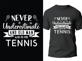 Tennis t shirt design. Game lover shirt vector