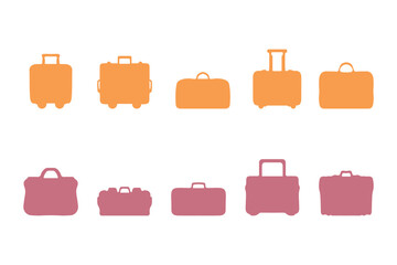 Simple travel suitcase illustration. Fashion design