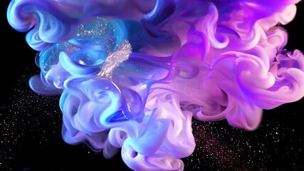 Poster - Colorful swirling clouds create mesmerizing patterns in an artistic display