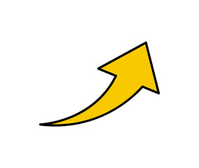 Leinwandbilder - Arrow pointing up icon. Growth illustration.