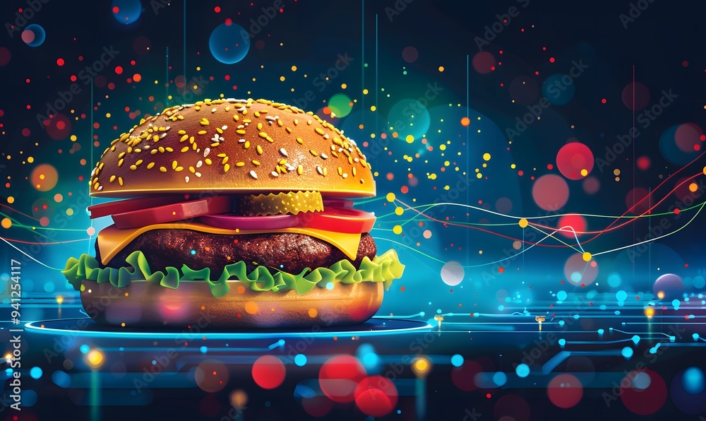 Genetic Data and Fast-Food Connections, A high-tech visual of genetic ...