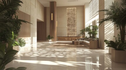 Poster - 3D illustration of architectural design concept