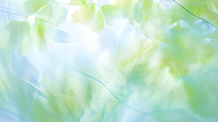 Wall Mural - breeze through green leaves