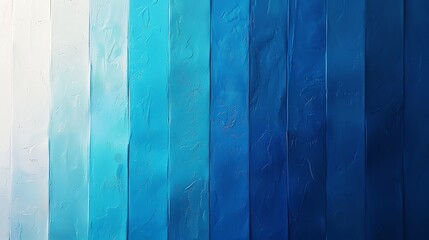 Abstract blue and white ombre gradient wood panel background.