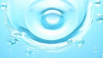 Poster - Exploring the beauty of water droplets in a serene underwater setting