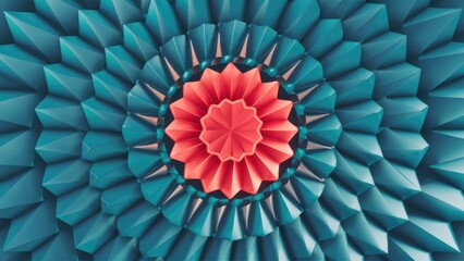 Poster -  Abstract 3D Geometric Design