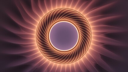 Poster - Abstract 3D Render of a Circular Aperture with Soft Lighting Background