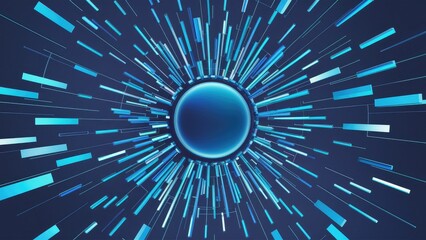 Poster - Abstract Blue Gradient Background for Technology Applications.