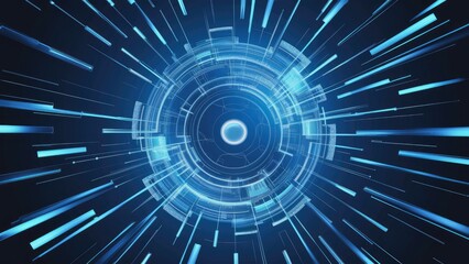 Poster - Abstract Blue Gradient Background for Technology Applications.
