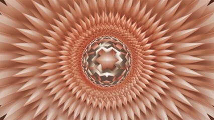 Leinwandbilder - Abstract Geometric Pattern Background in White 3D Render