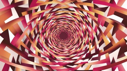 Poster - Abstract Geometric Pattern Background in White 3D Render