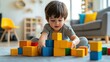 © bird_saranyoo - A child building a tower of blocks in the living room, carefully placing each piece in search of a new challenge.