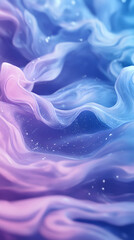 Wall Mural - An abstract fluid art painting featuring swirling shades of purple blue, creating a marble-like texture liquid gradient abstract background