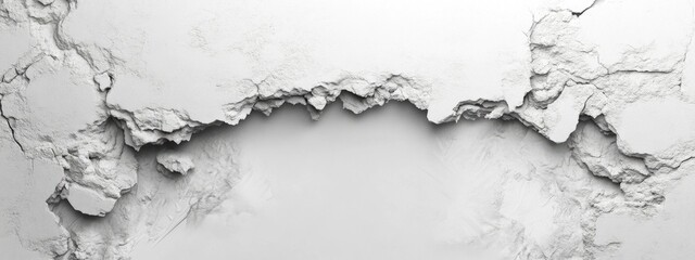 Poster - 3D abstract white background featuring a natural stone texture creating an empty space for conceptual design